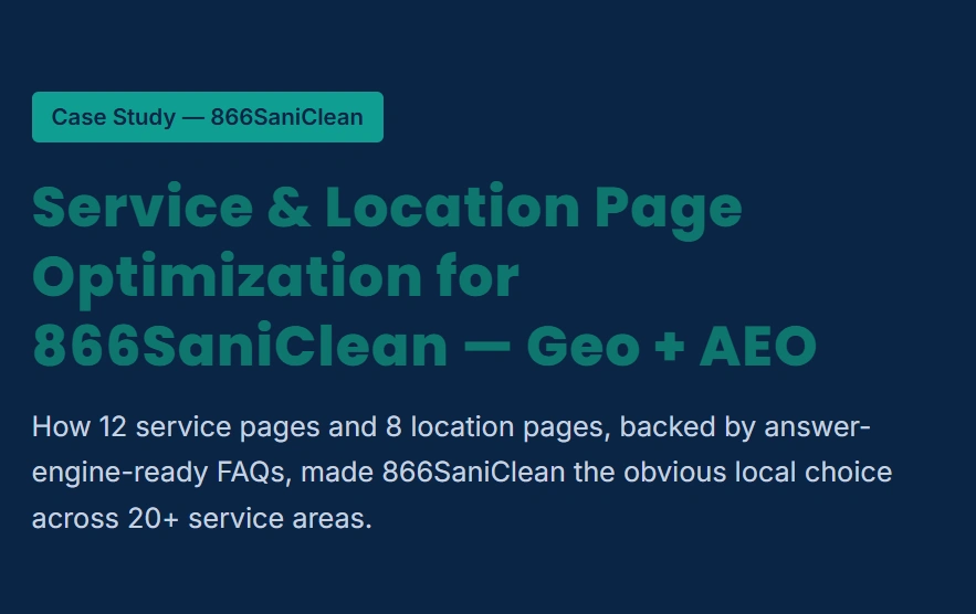 Commercial cleaning SEO Edmonton